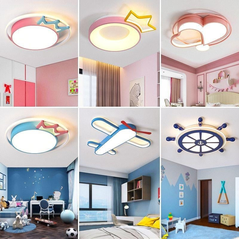 Lampes nordiques pour chambre d'enfant, Protection créative des yeux, lumière supérieure en L