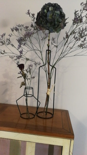 Vase Decor Home Nordic Large Tall Iron Line Flower Vases Dec