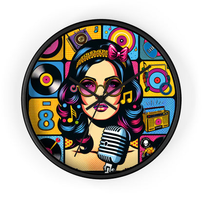 "Celebrating Pop Iconography: A Retrospective Portrait" - The Alien Wall Clock Pop Art