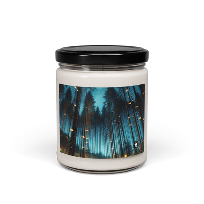 Vela de soja con aroma a alienígena "Encantamiento del crepúsculo: Bosque de luciérnagas" de 9 oz