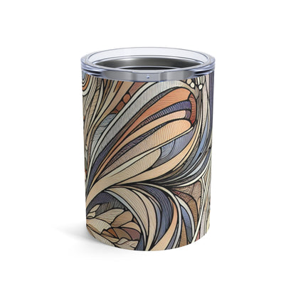 "Nature's Muse: Art Nouveau Woman" - The Alien Tumbler 10oz Art Nouveau