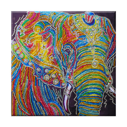 Pintura de diamante de forma especial de elefante indio