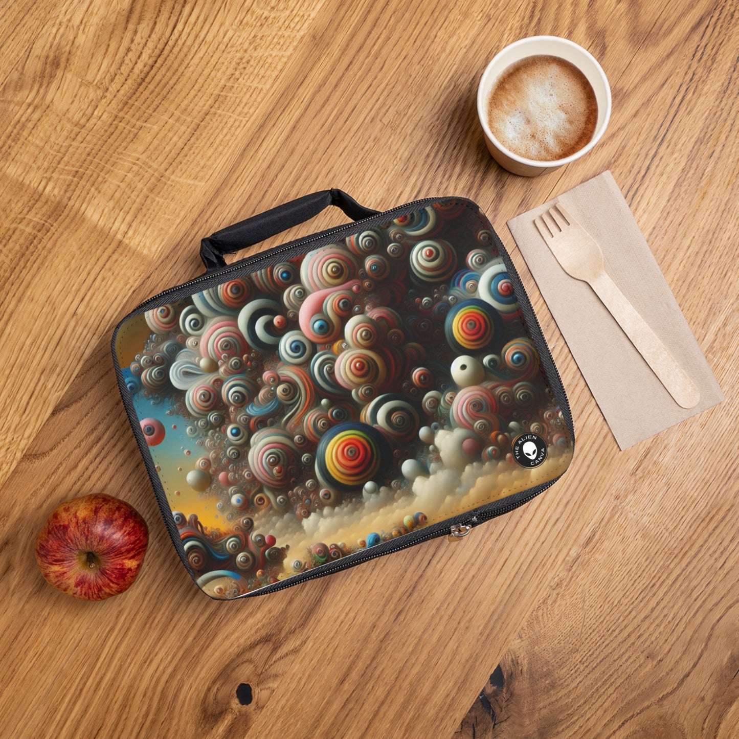 "Dreamscape Sojourn"- La bolsa de almuerzo alienígena Surrealismo