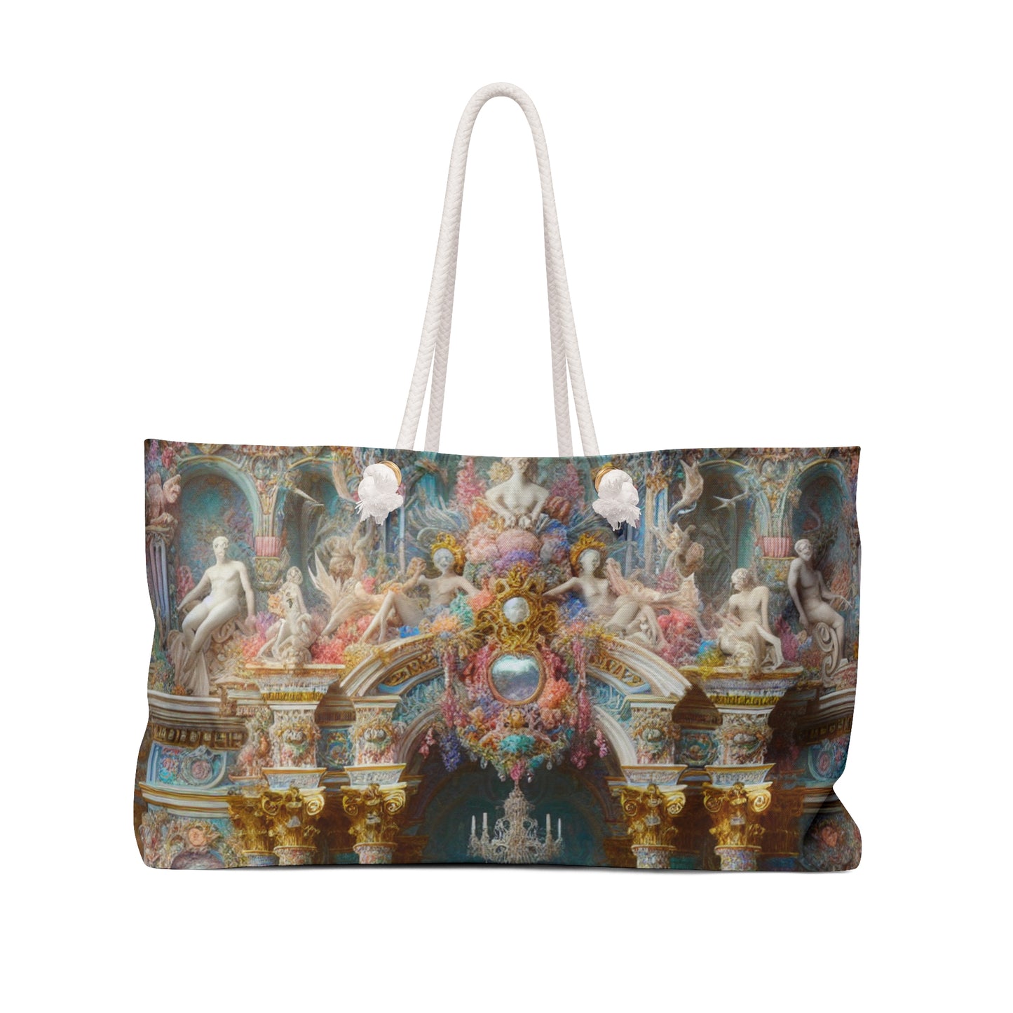 "Underwater Splendor: A Rococo Mermaid Palace" - The Alien Weekender Bag Rococo Style