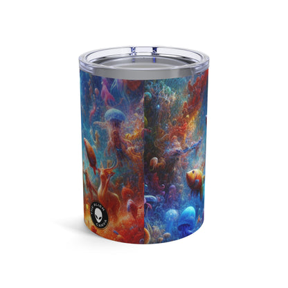 "Glowing Coral Dance Party" - The Alien Tumbler 10oz