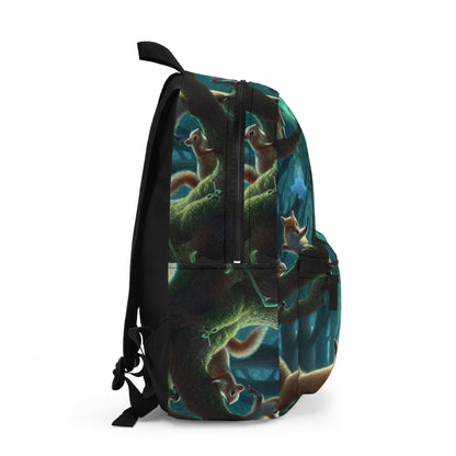 "Mystical Menagerie: Creatures frolicking in an enchanted forest" - The Alien Backpack