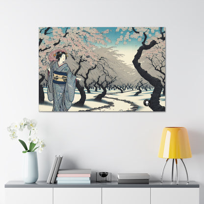 "Blossoming Sky" - The Alien Canva Ukiyo-e (impression japonaise sur bois)