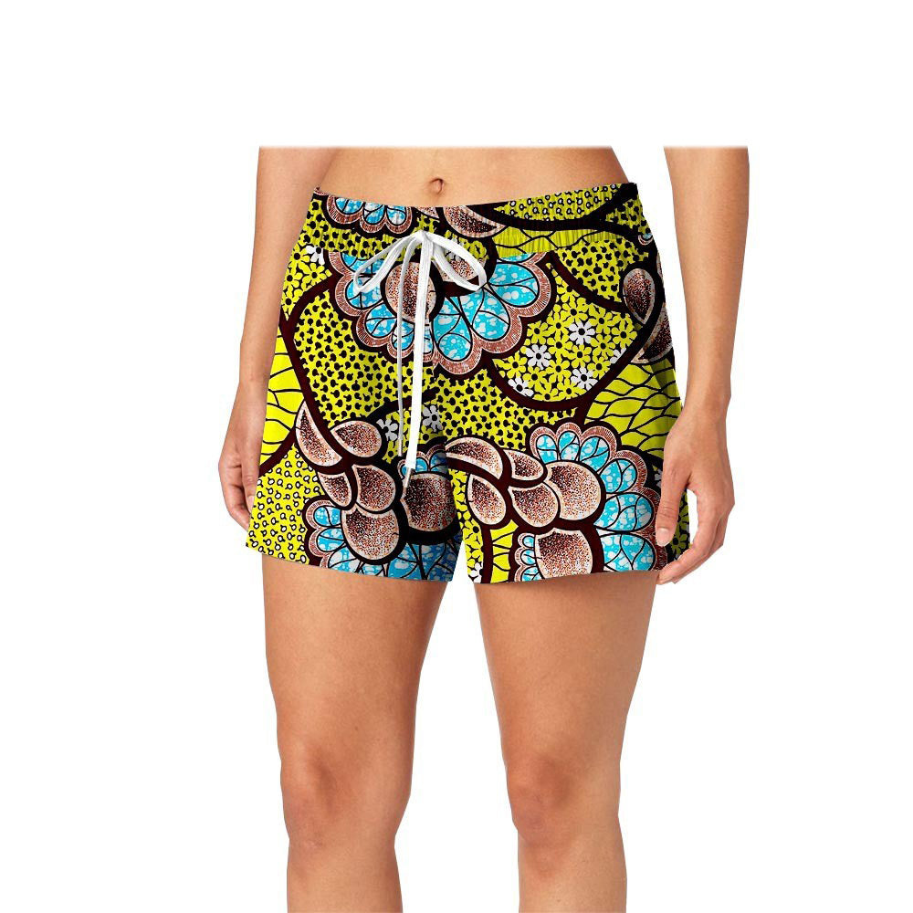 Printed cotton batik shorts