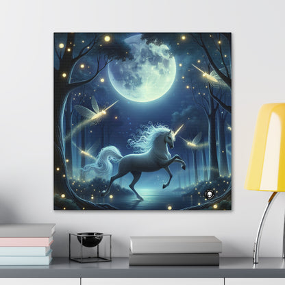 "Forêt enchantée au clair de lune" - The Alien Canva