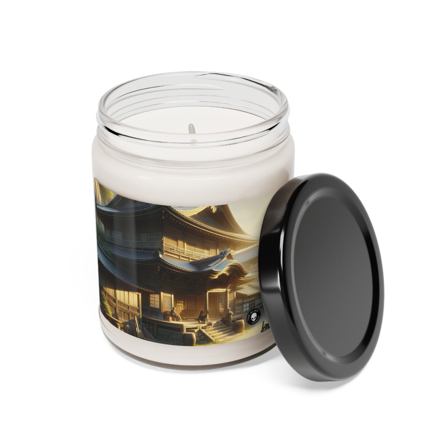 "Golden Hour Bliss: Photographic Realism Landscape" - The Alien Scented Soy Candle 9oz Photographic Realism