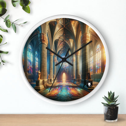 Shadows of the Gothic Cathedral - The Alien Wall Clock Gothic Art