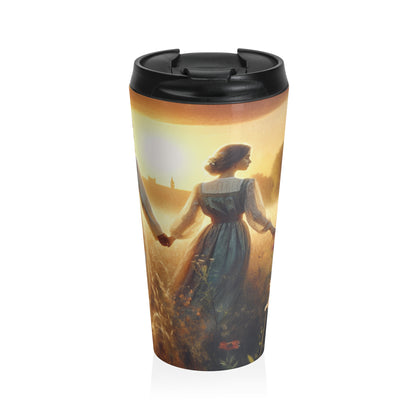 "Sweet Summer Sunset" - Taza de Viaje de Acero Inoxidable The Alien Estilo Romanticismo