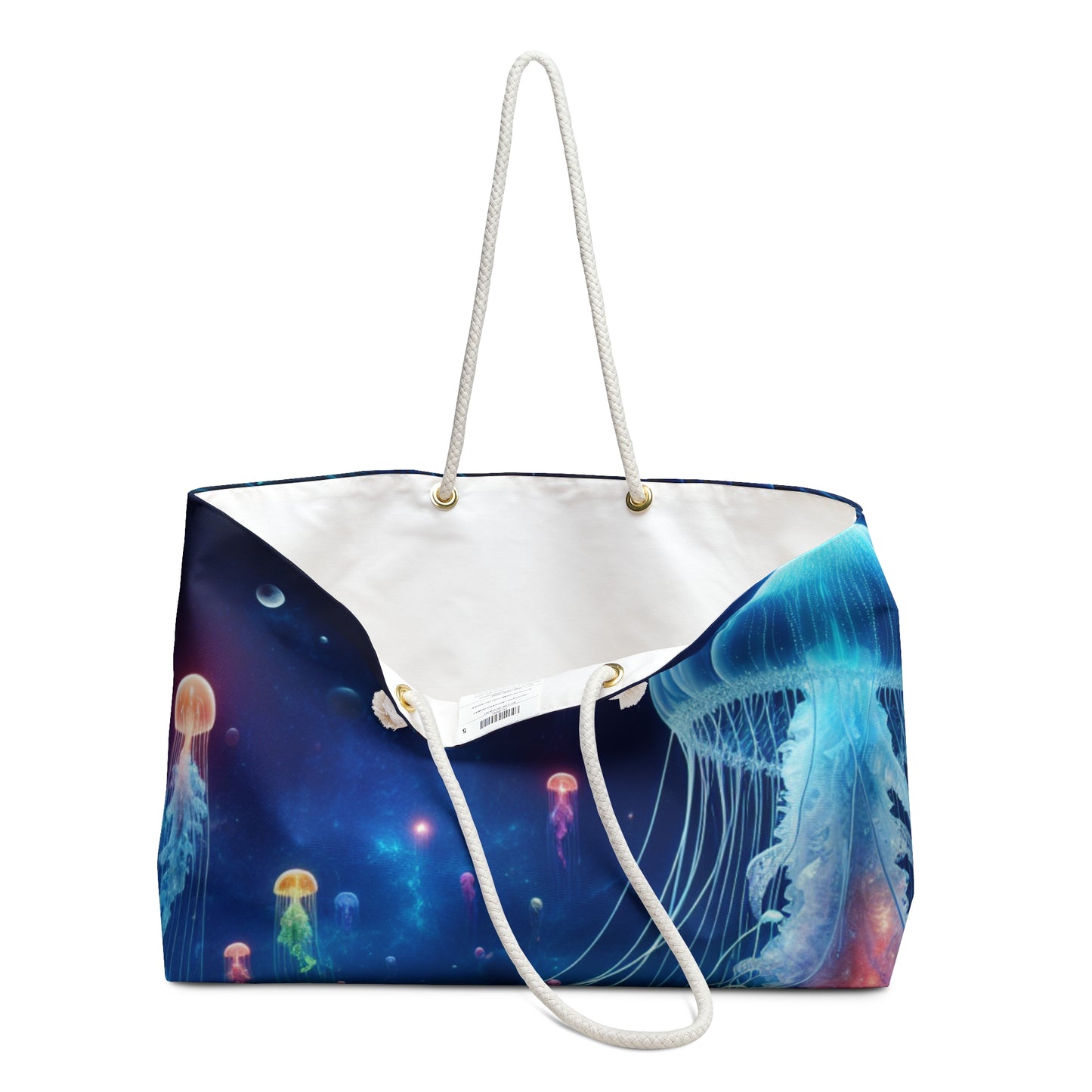 "Neon Jellyfish Fantasia: A Surreal Underwater Odyssey" - The Alien Weekender Bag