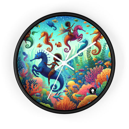 Enchanted Aquatic Realm: Mermaids and Seahorses - The Alien Wall Clock