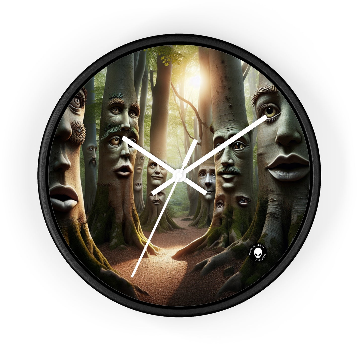 "Whispering Woods: Secrets of the Enchanted Forest" - The Alien Wall Clock