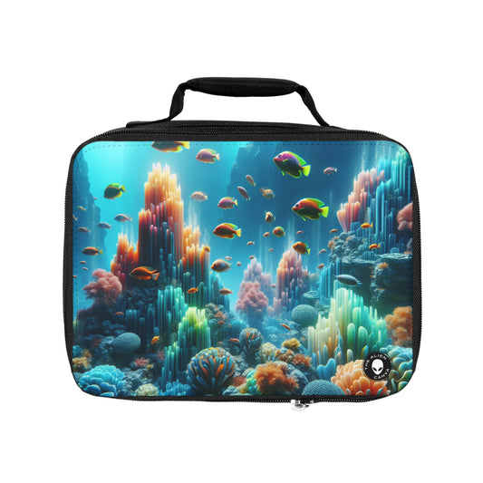 "Neon Reef: A Surreal Underwater Symphony"- The Alien Lunch Bag