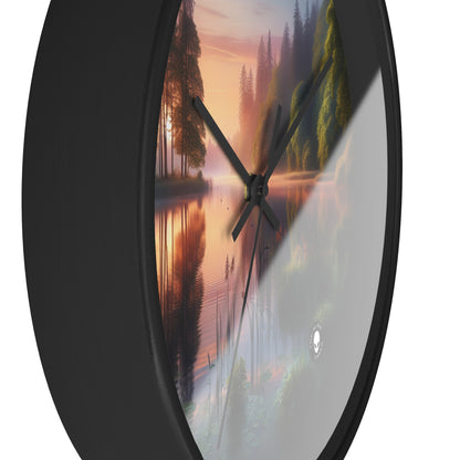 "Urban Symmetry: A Hyperrealistic Exploration of City Life" - The Alien Wall Clock Hyperrealism