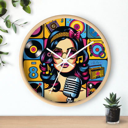 "Célébrer l'iconographie pop : un portrait rétrospectif" - L'horloge murale Alien Pop Art