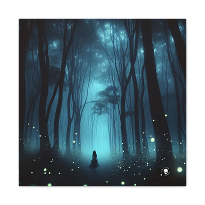 "Guided by Fireflies: A Forest's Secret Lightshow" - The Alien Canva