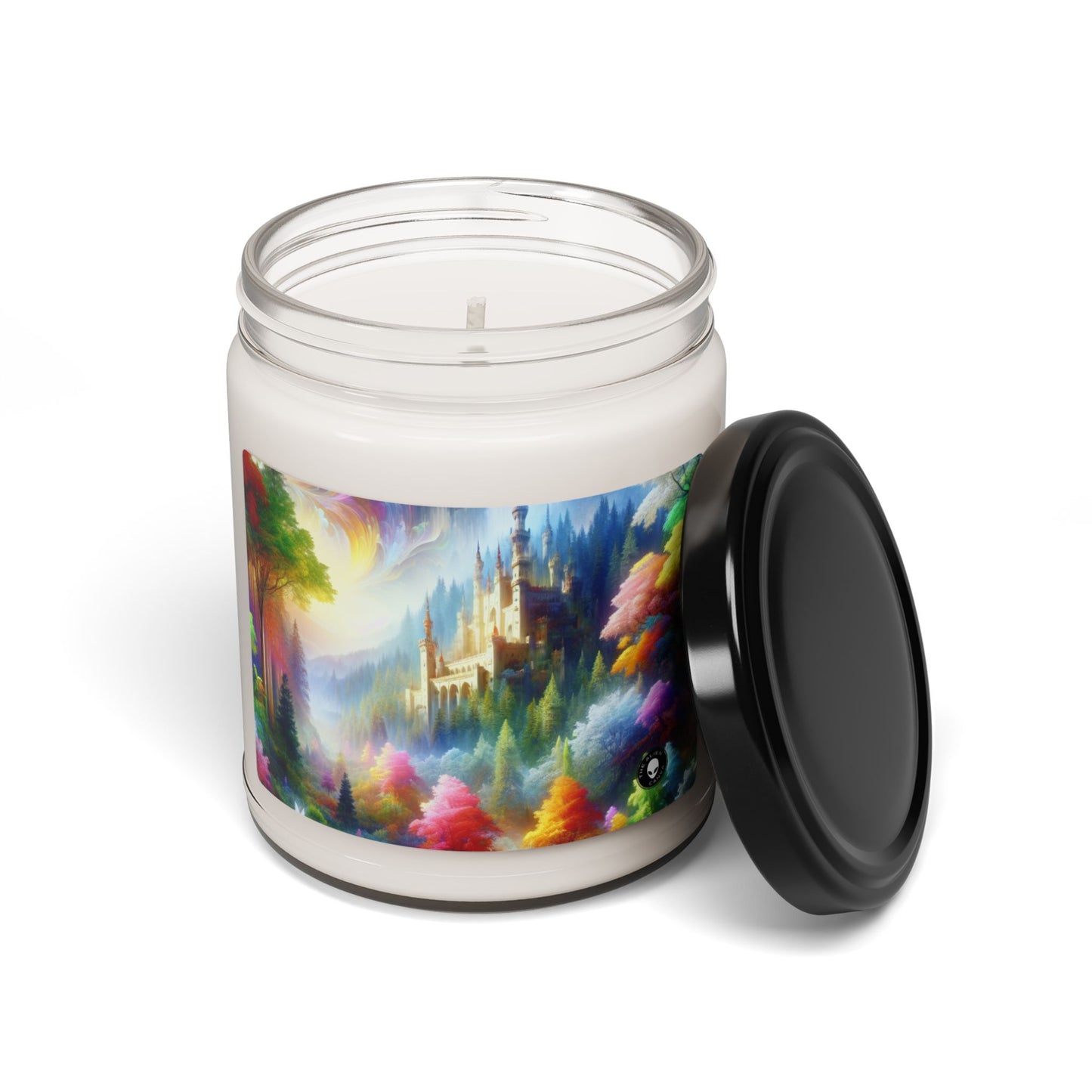 "Glowing Enchantment: The Castle in the Colorful Forest" - The Alien Scented Soy Candle 9oz