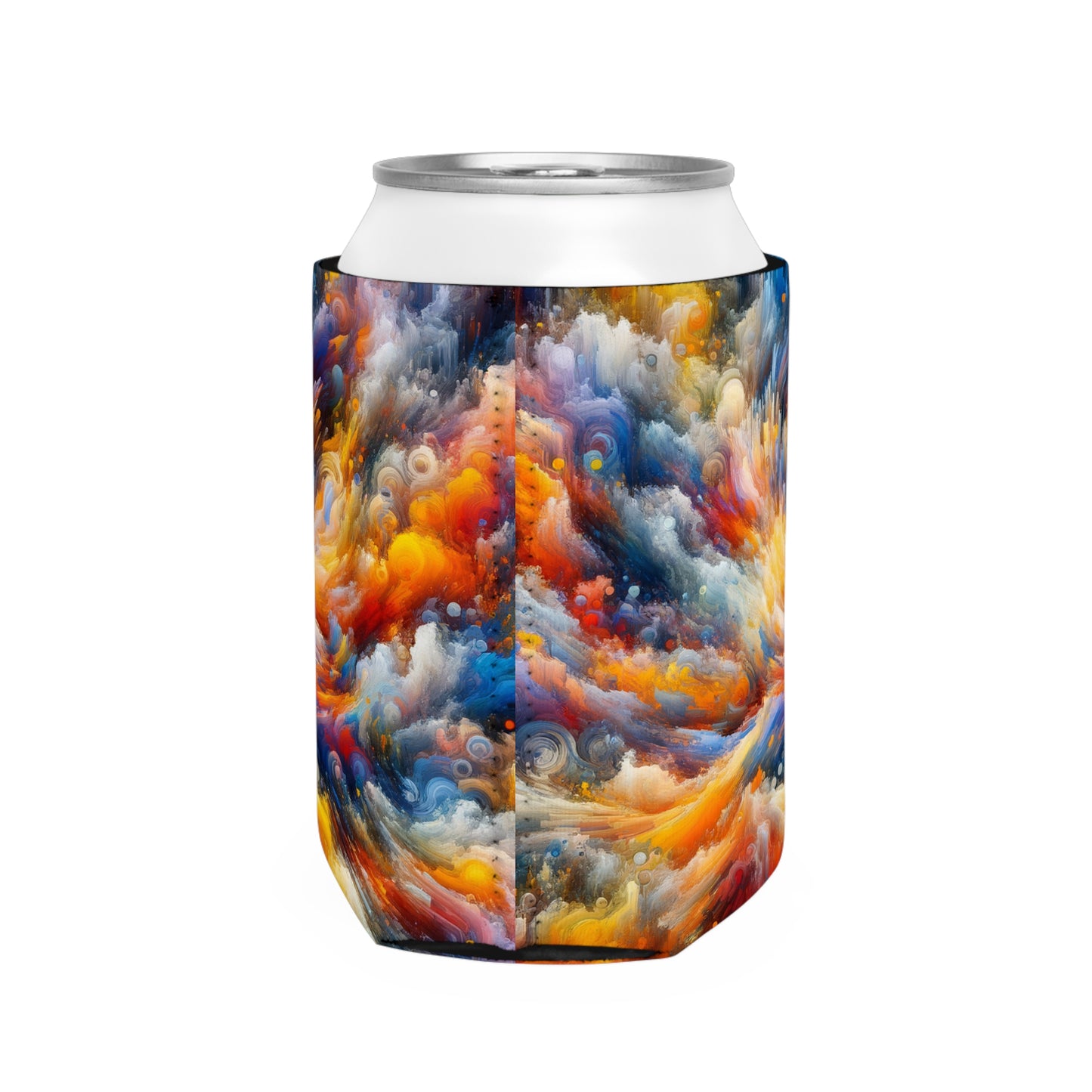 "Vibrant Chaos". - The Alien Can Cooler Sleeve Abstract Expressionism Style