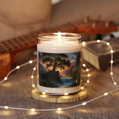 "The Storm's Embrace: A Romantic Landscape" - The Alien Scented Soy Candle 9oz Romanticism