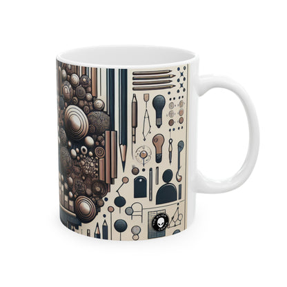 "Community Canvas: A Living Art Installation" - The Alien Ceramic Mug 11oz Social Sculpture