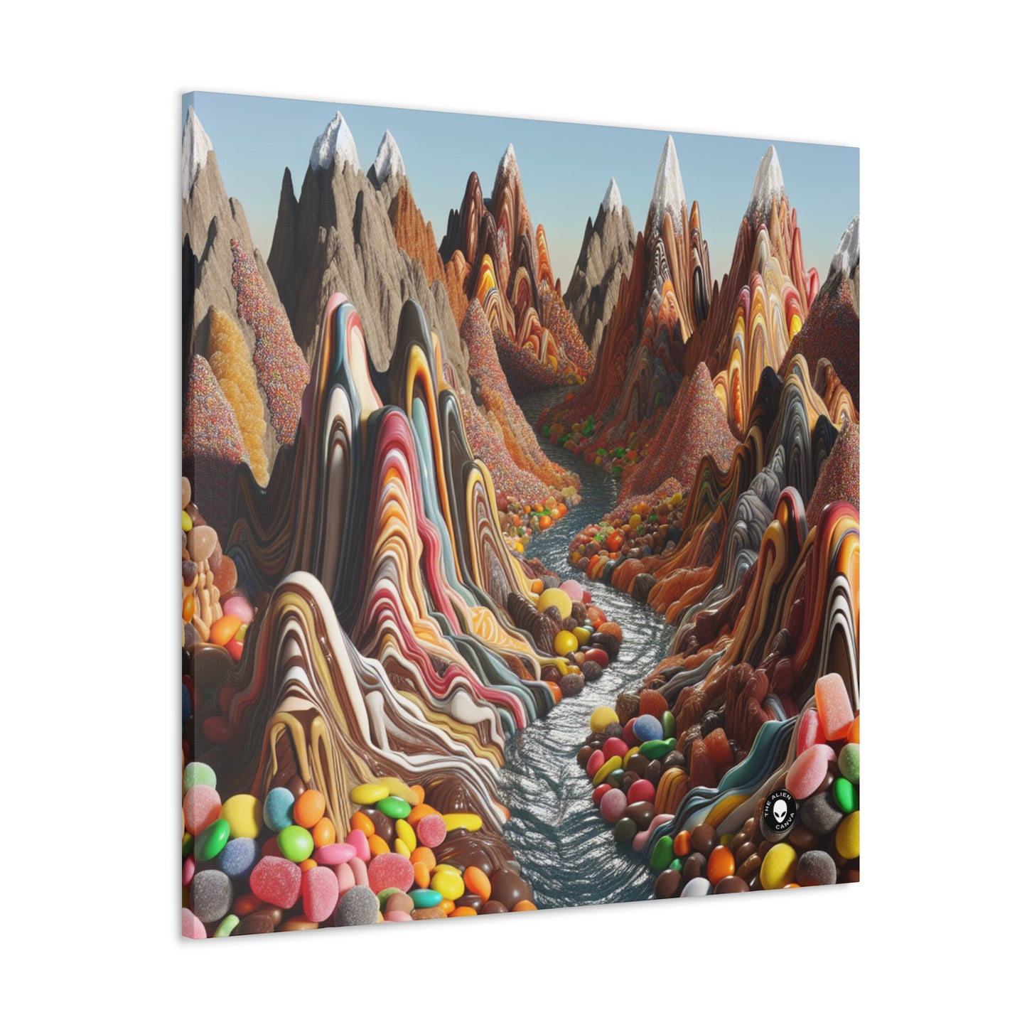 "Candyland: A Sweet Surrealistic Landscape" - The Alien Canva