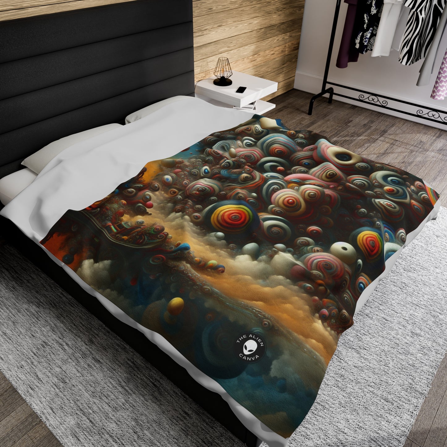 "Dreamscape Sojourn" - Le surréalisme de la couverture en peluche Alien Velveteen