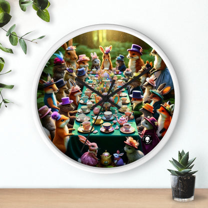 "Enchanted Tea Party in the Forest" - The Alien Wall Clock