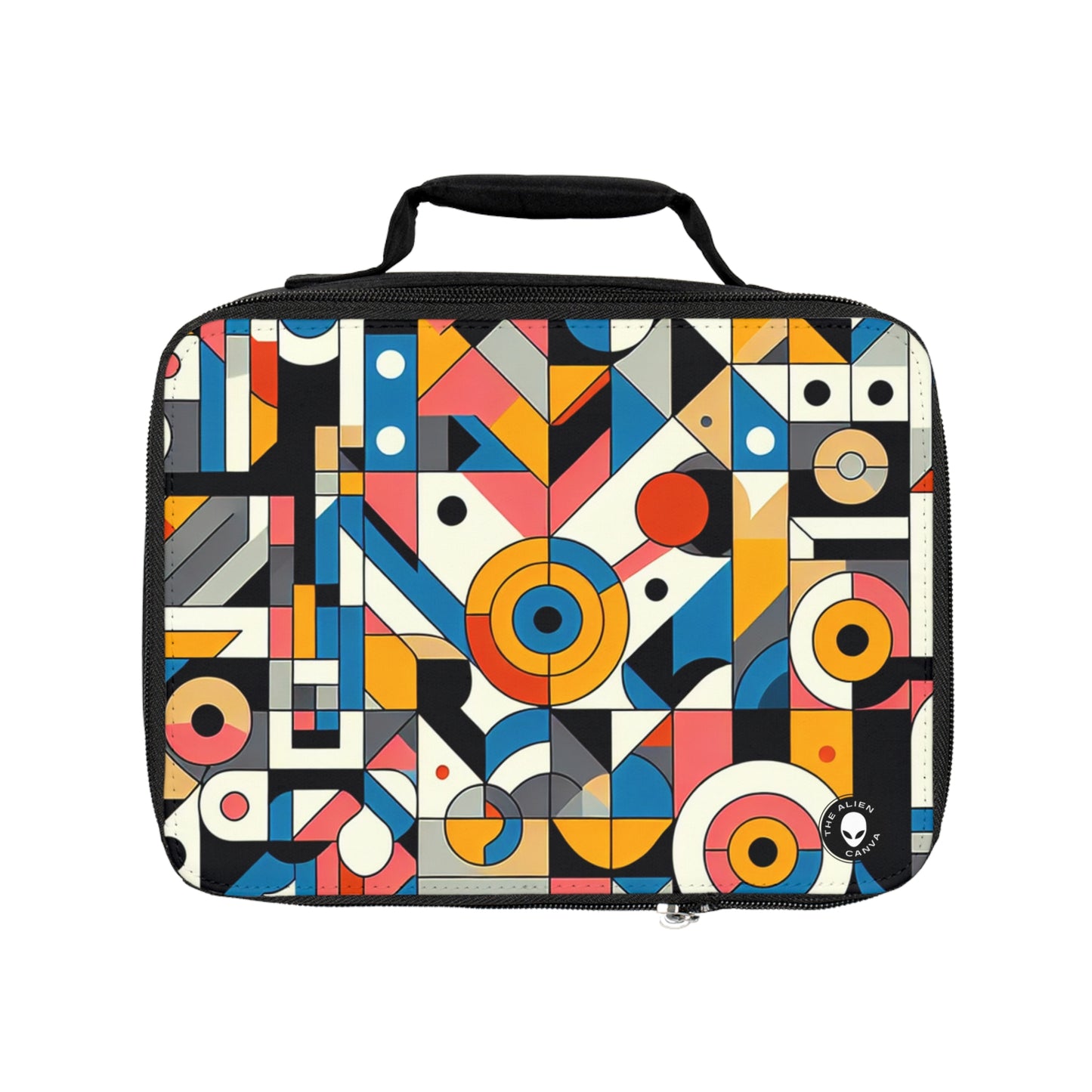 "Cityscape Ignited"- The Alien Lunch Bag Geometric Abstraction