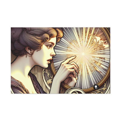 "Reflection of Beauty" - The Alien Canva Art Nouveau