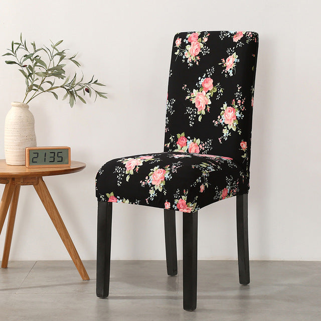 Printed dining chair cover