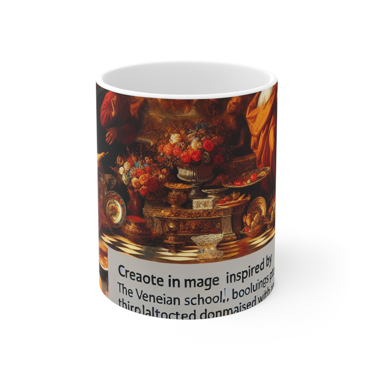 Venetian Reverie: A Contemporary Homage to the Vibrant Elegance of the Venetian School - The Alien Ceramic Mug 11oz Venetian School