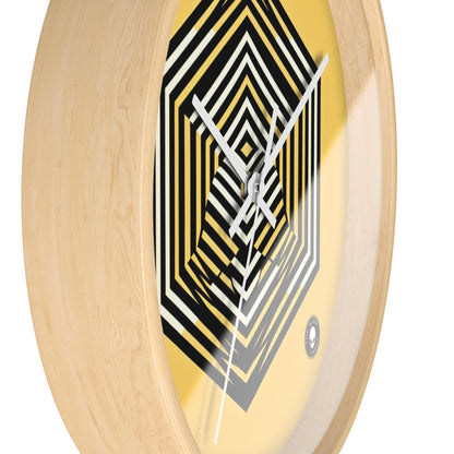 "Dynamic Illusions: Op Art Exploration" - The Alien Wall Clock Optical Art (Op Art)