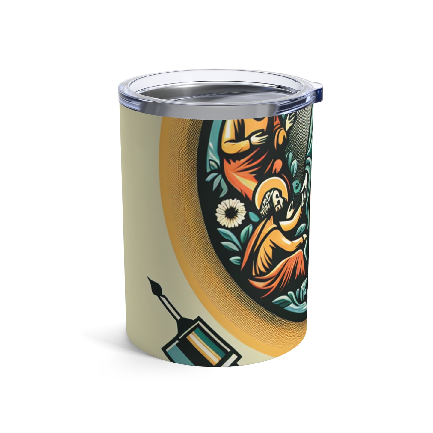 "Essence entrelacée : une célébration abstraite du chaos et de l'harmonie" - The Alien Tumbler 10oz Remodernism