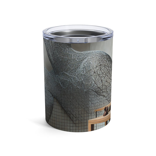 "Harmony Reimagined: Nature, Technology, and the Modern World" - The Alien Tumbler 10oz Installation Sculpture