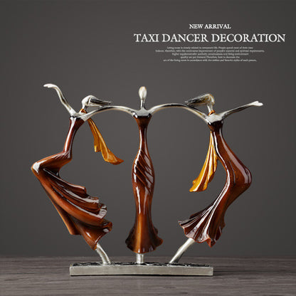 New Elegant Creative Abstract Dancing Girl Ornament