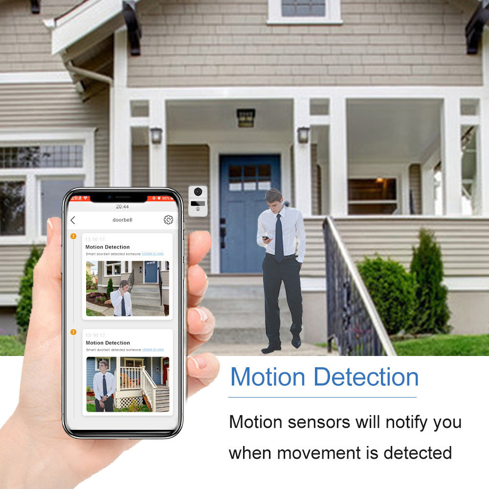 Videoportero timbre 1v2 monitoreo en tiempo Real red inalámbrica sistema de intercomunicación inteligente timbre