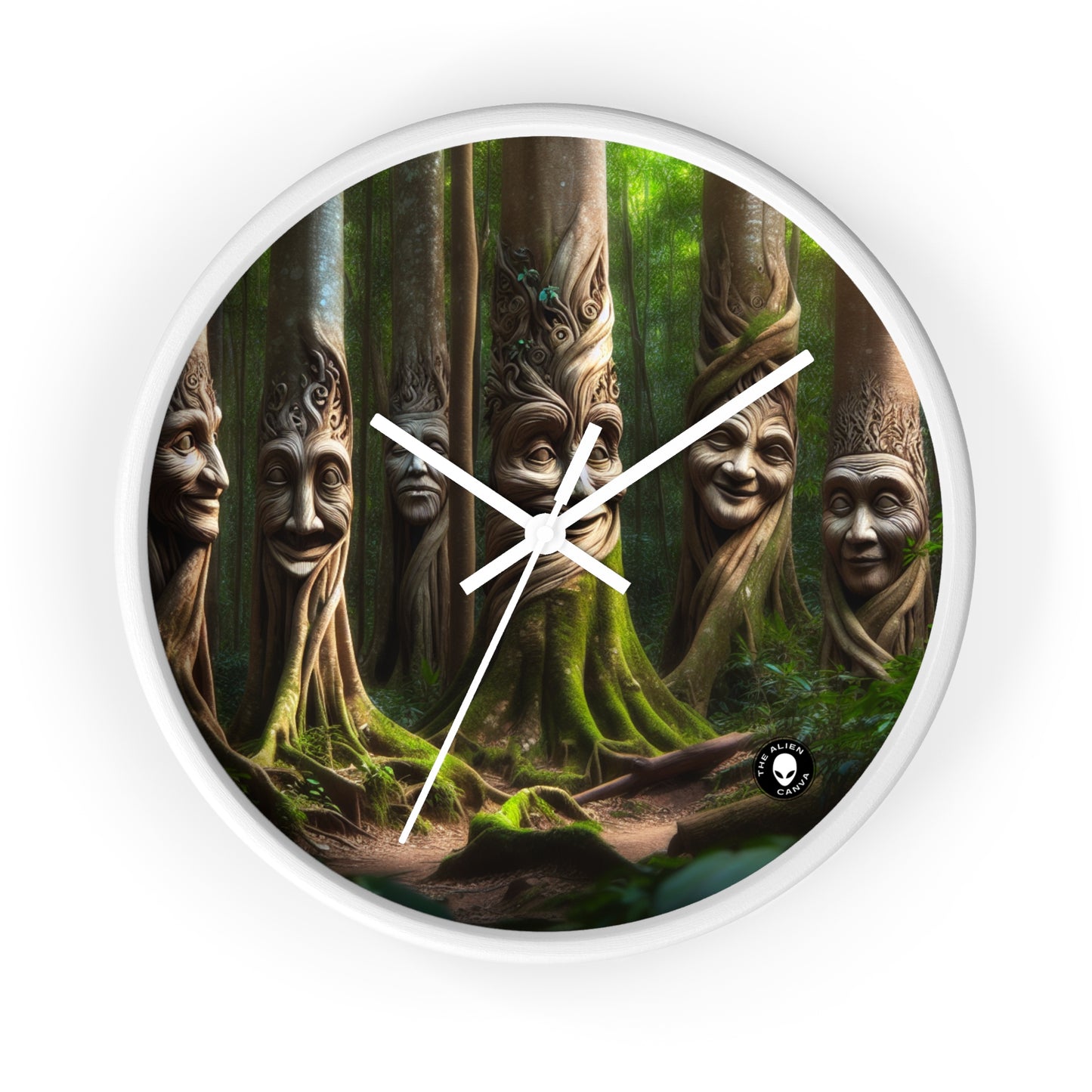 « La forêt bavarde : conversations entre les arbres » - L'horloge murale extraterrestre