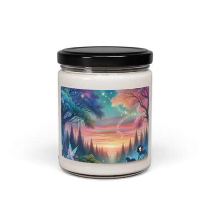 "Enchanted Dusk: A Magical Forest Painting" - The Alien Scented Soy Candle 9oz