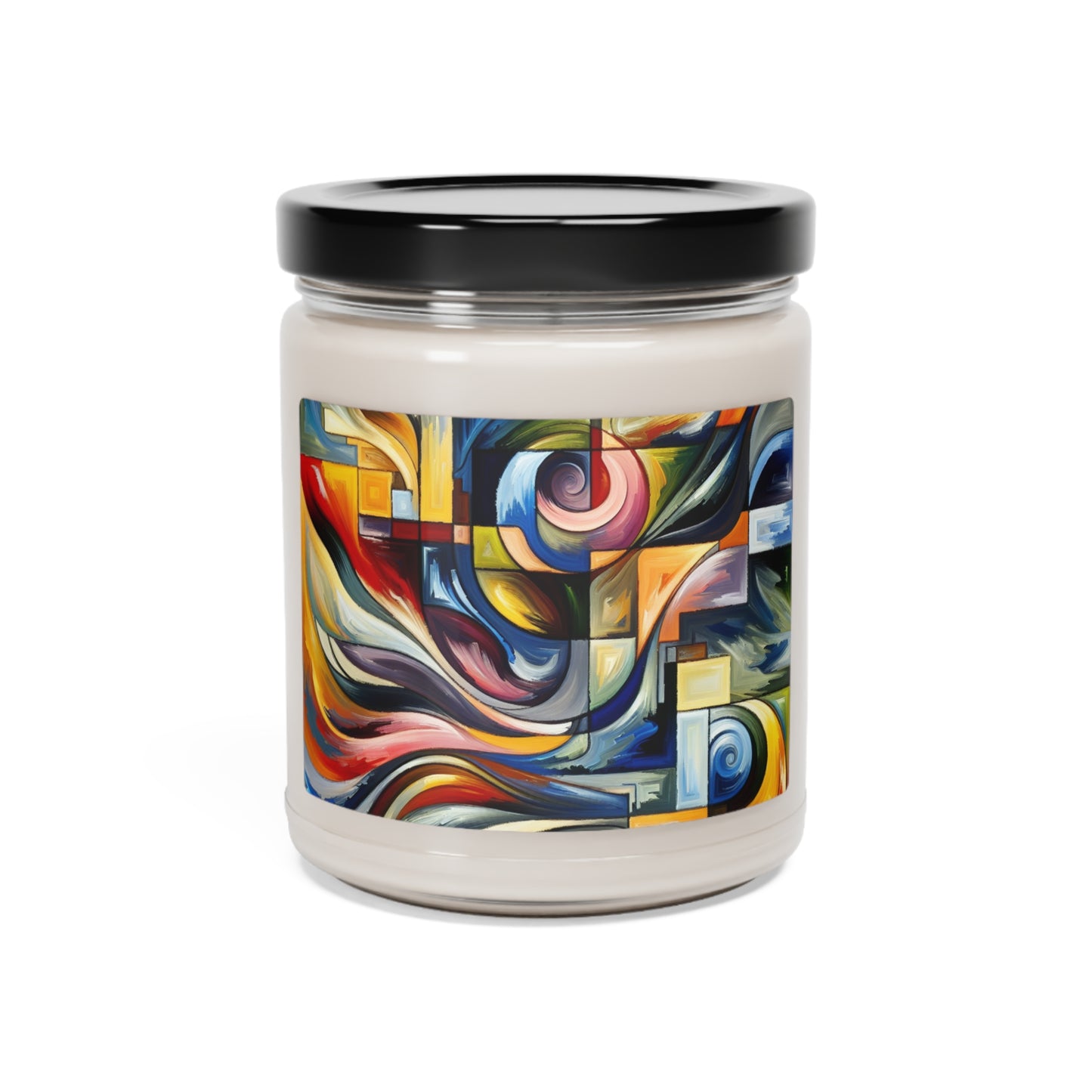 "Une tension de formes" - La bougie de soja parfumée Alien 9oz Style expressionnisme abstrait