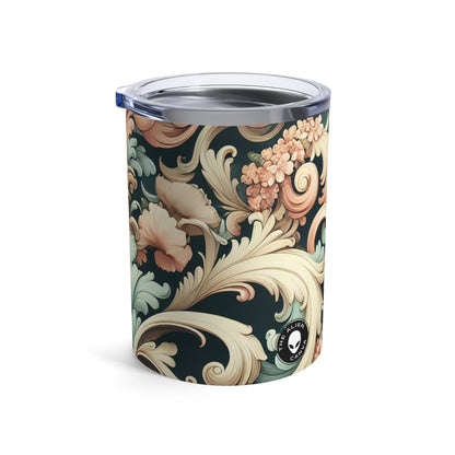 "Garden of Whimsy: A Rococo Fête" - The Alien Tumbler 10oz Rococo