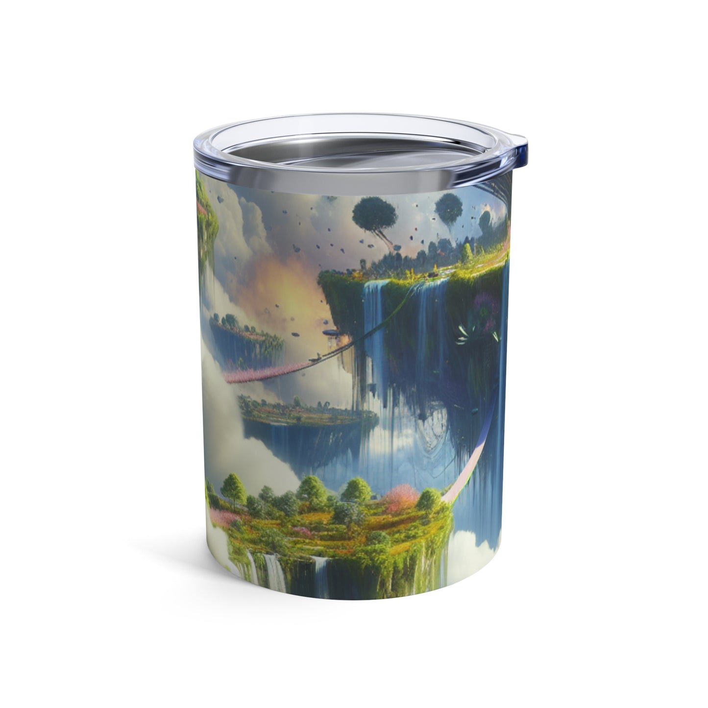 "Sky Islands: Un paraíso surrealista" - Vaso Alien de 10 oz