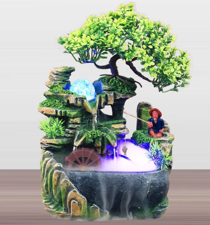 New Arrive Desktop Fountain Resin Desktop Fountain Simulation Rockery Decor