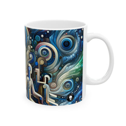 "Divine Elegance: Mannerism-inspired Ballroom of Gods and Goddesses" - The Alien Ceramic Mug 11oz Mannerism