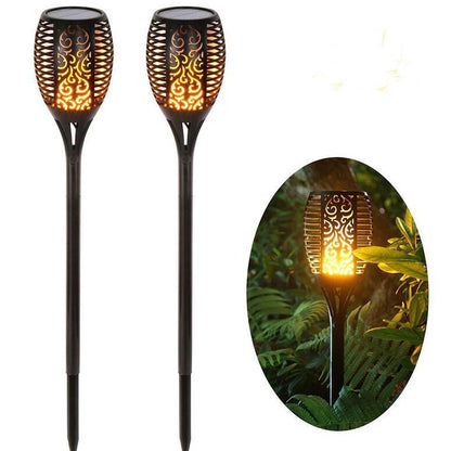 Flamme solaire vacillante lumière LED de jardin Ip65 extérieur solaire Tiki torche lumière projecteurs paysage décoration lampe à LED