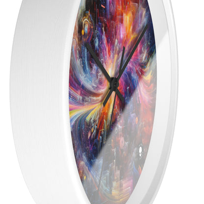 "Chromatic Sundown: Time-Lapse Sky Art" - The Alien Wall Clock Video Art