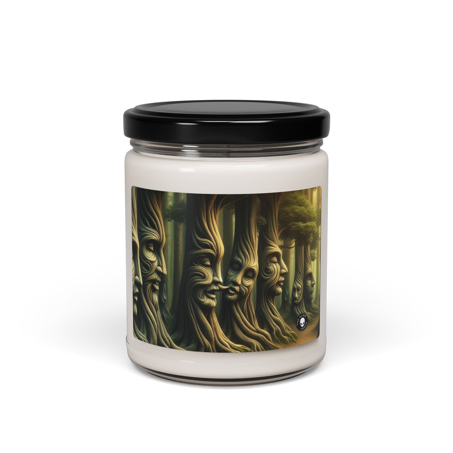 « Whispering Trees : Les secrets de la forêt mystique » – Bougie parfumée au soja Alien 9oz