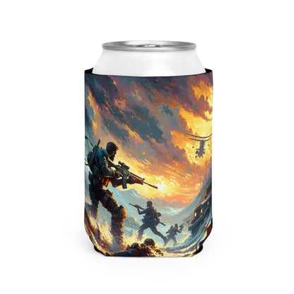 "Recreating a Game-themed Masterpiece" - The Alien Can Cooler Sleeve Video Game Art Style